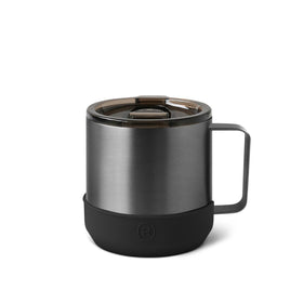 Titanium Grey camp mug-Ink Black 10 OZ